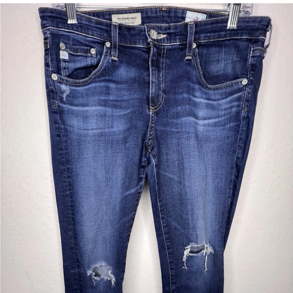 AG Adriano Goldschmied Women's 30R The Legging Ankle Jeans Super Skinny Mid Rise